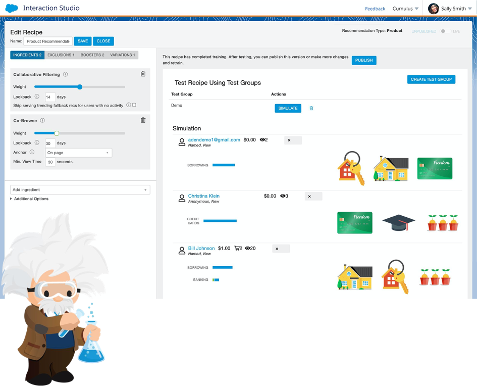 Salesforce Interaction Studio Personalisierung